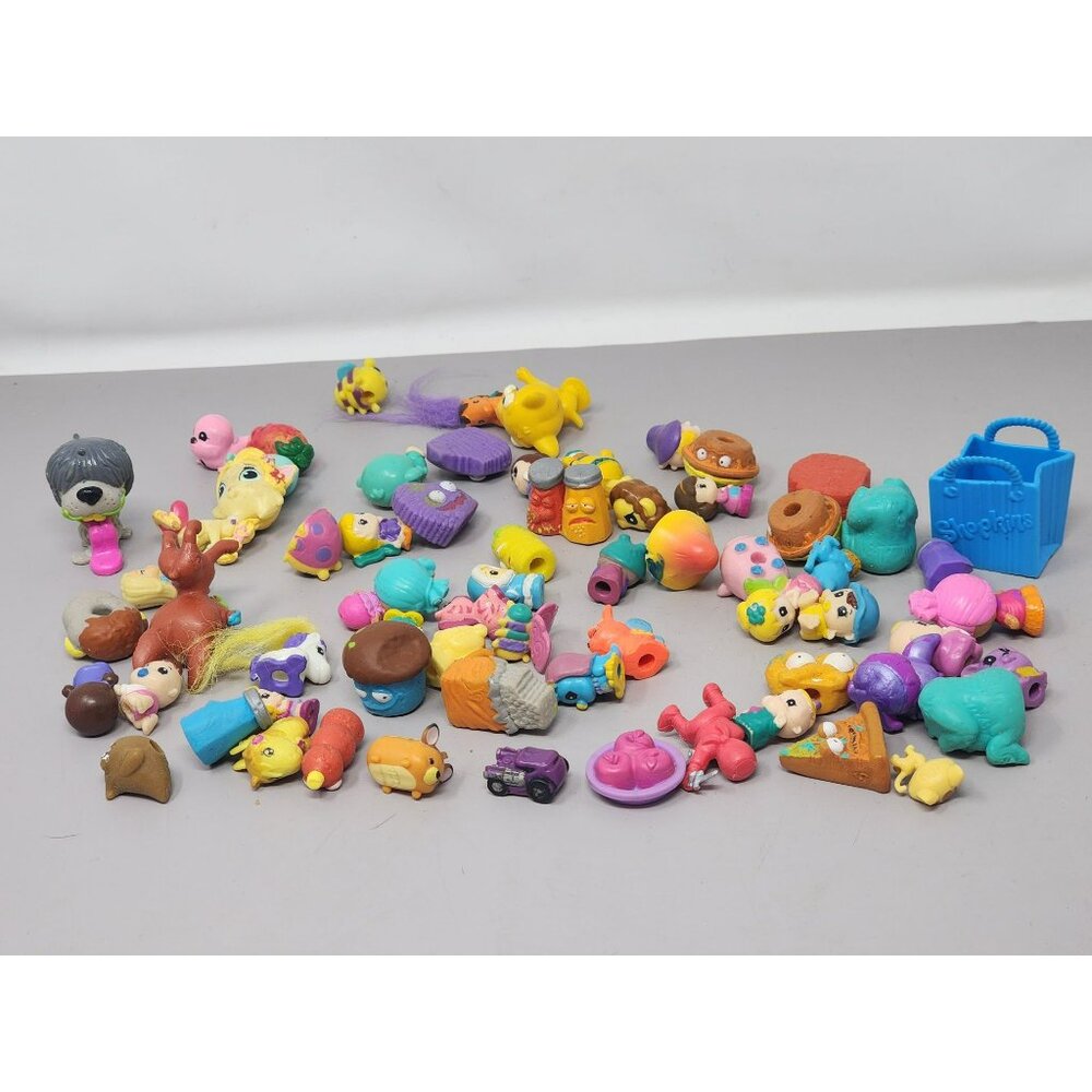 66 Vintage‎ Shopkins & Other Figures Toys Assorted Lot